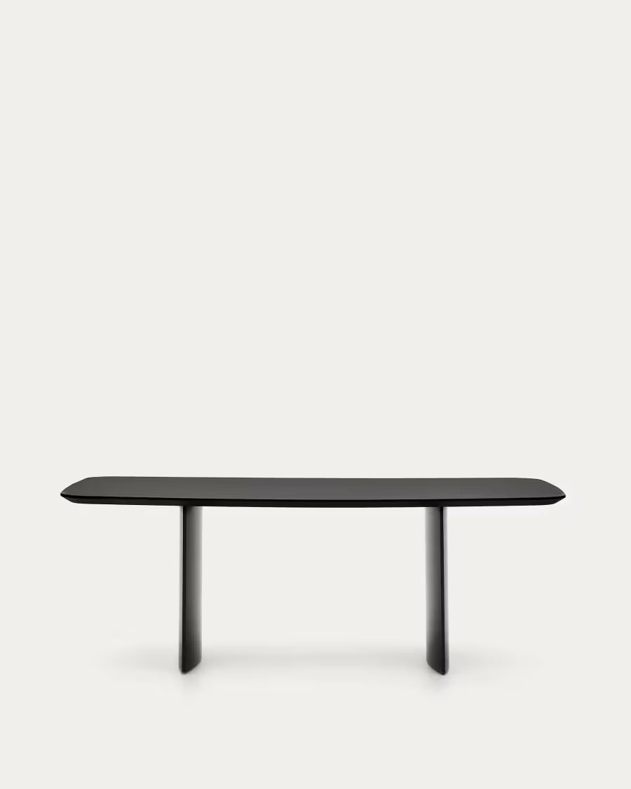 Litto Black# lacquered MDF table 200x100cm.