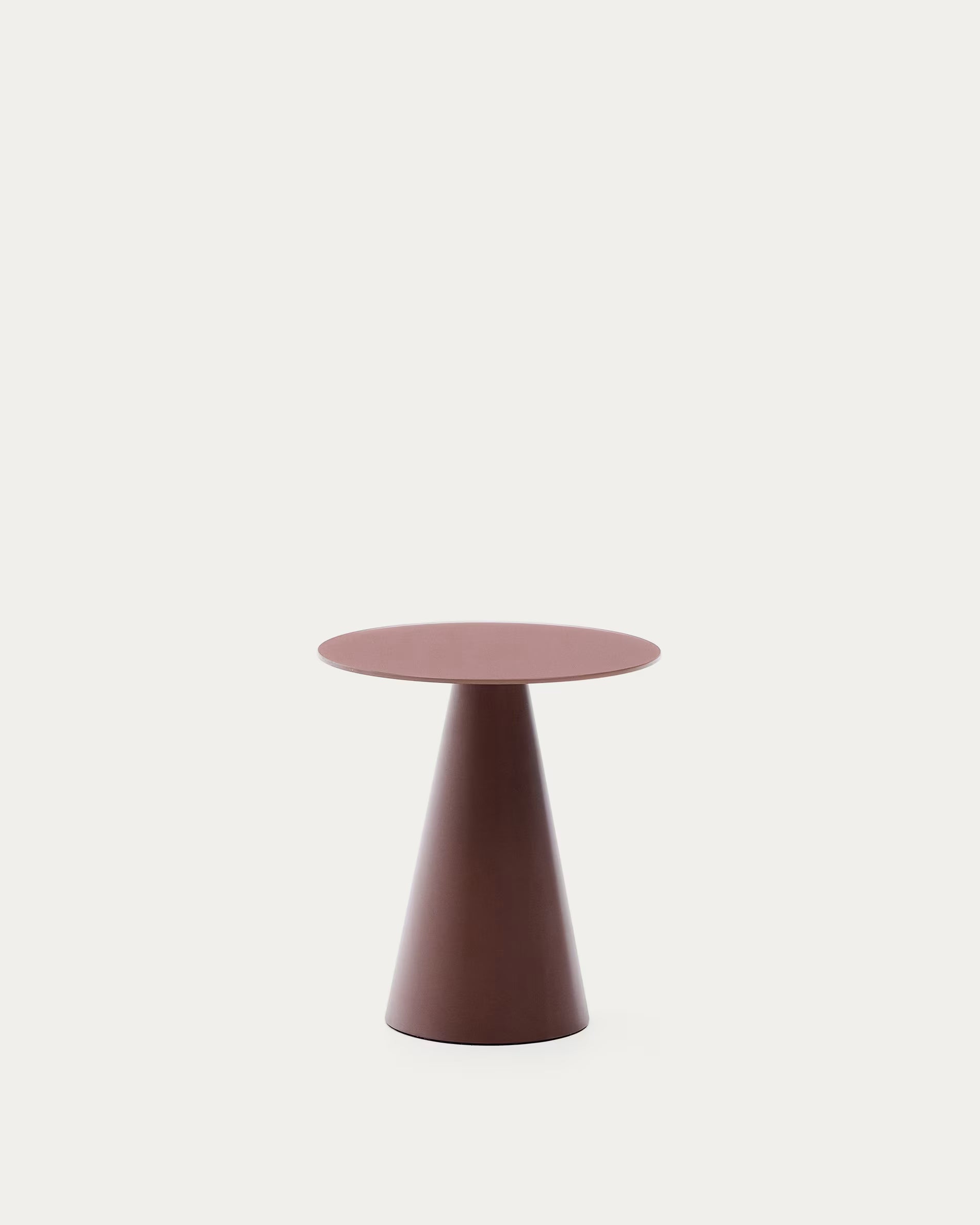 Wilshire side table matt terracotta finish Ø50cm