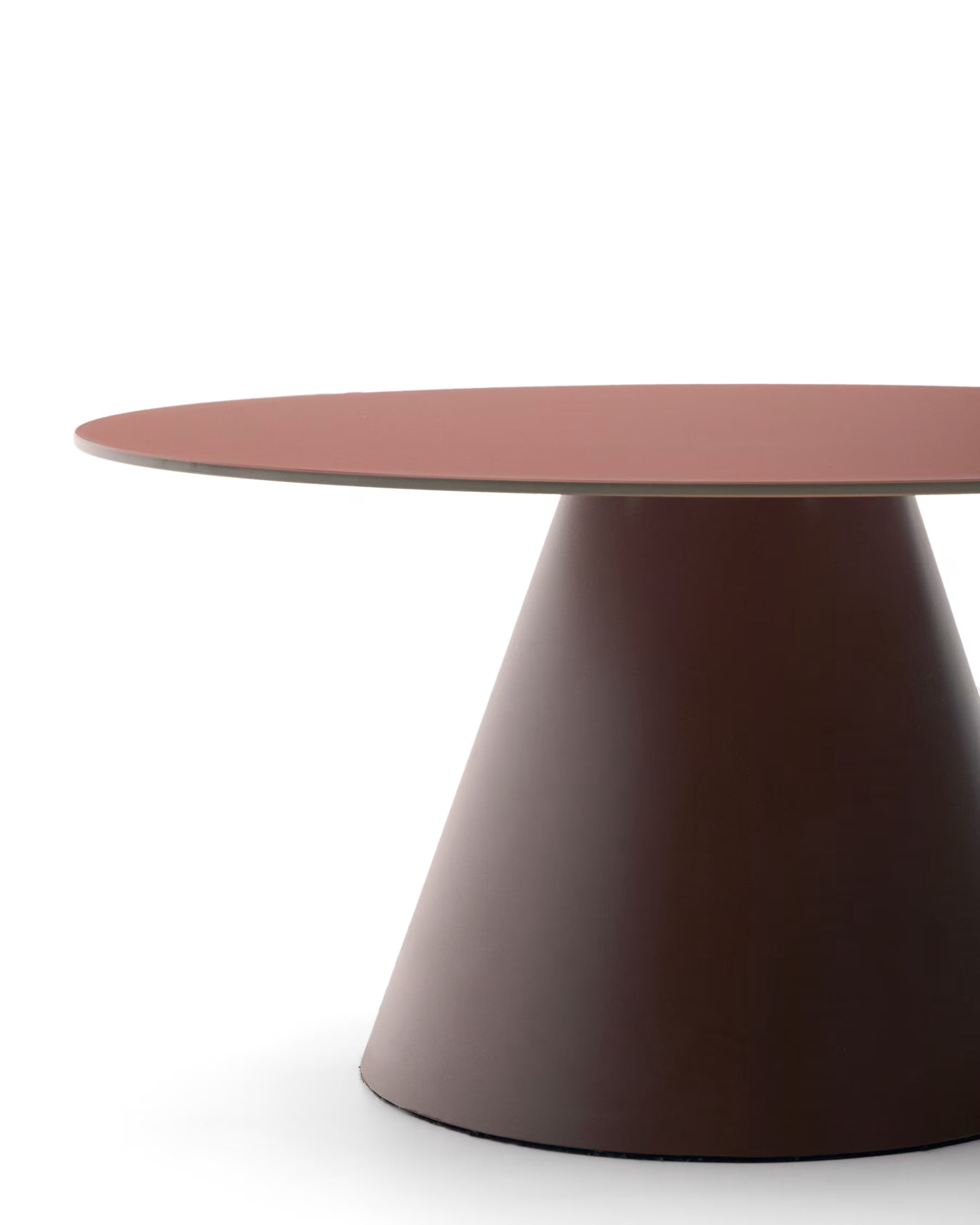 Wilshire coffee table matt terracotta finish Ø80cm