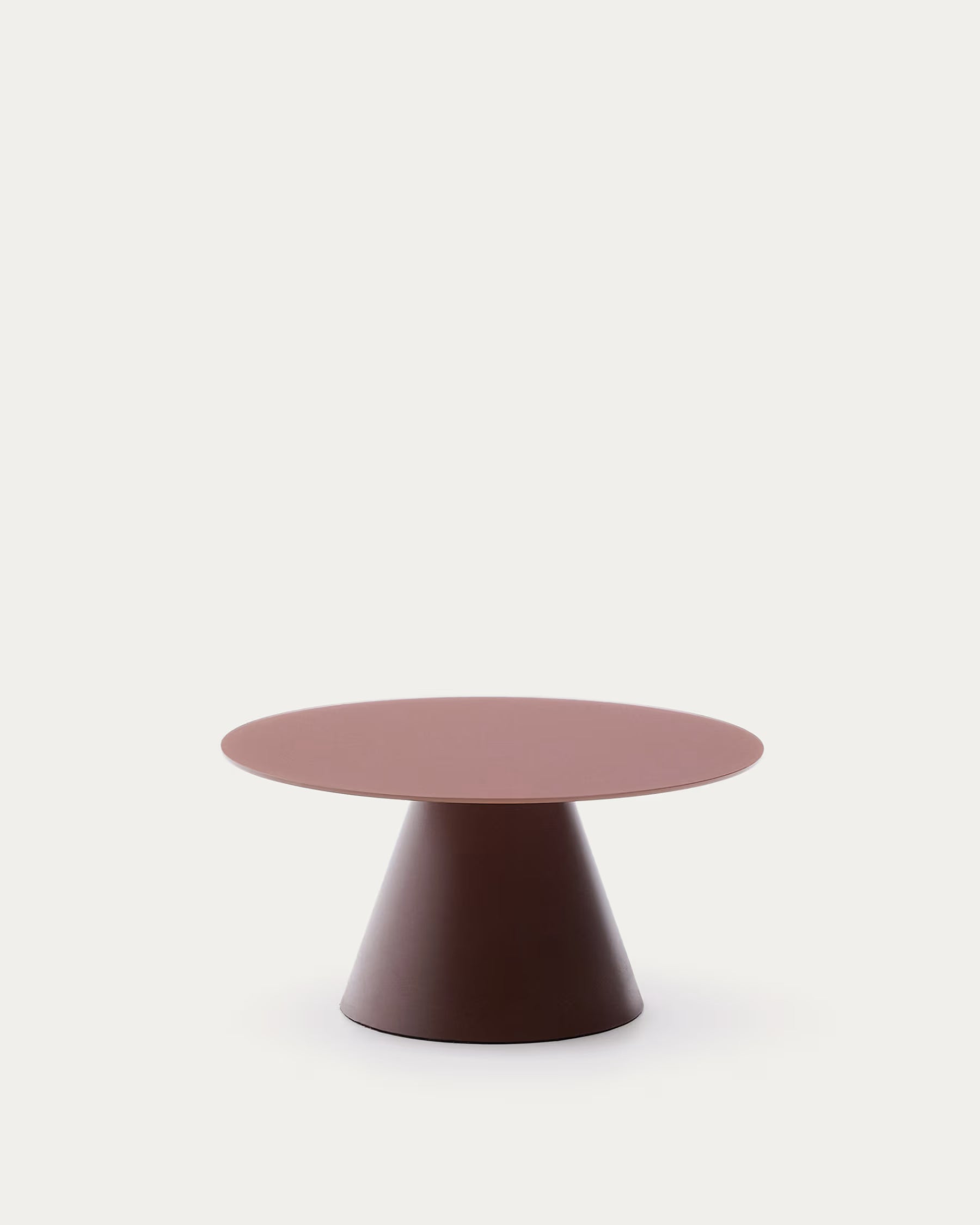 Wilshire coffee table matt terracotta finish Ø80cm