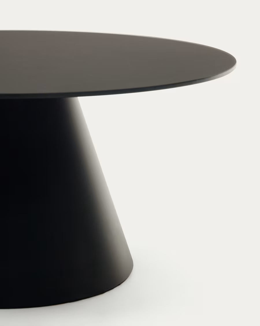 Wilshire Tempered Glass and Metal Coffee Table 80cm