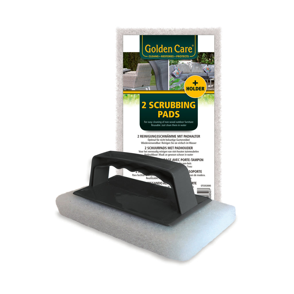 Golden Care Scrubbing Pads And Holder (Non-Wood Furniture)