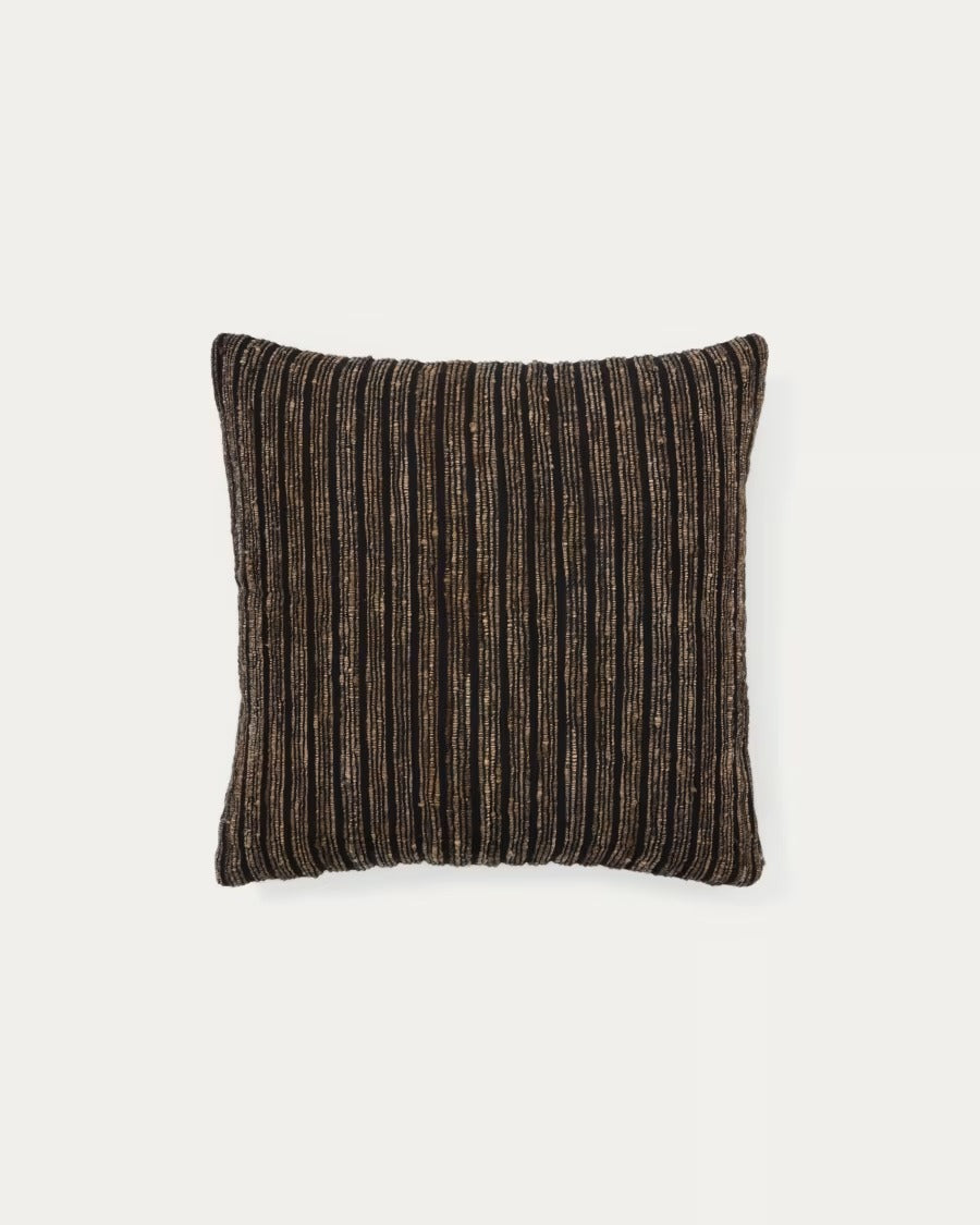 Anir Cushion in Multi-Coloured Silk and Cotton, 45 x 45