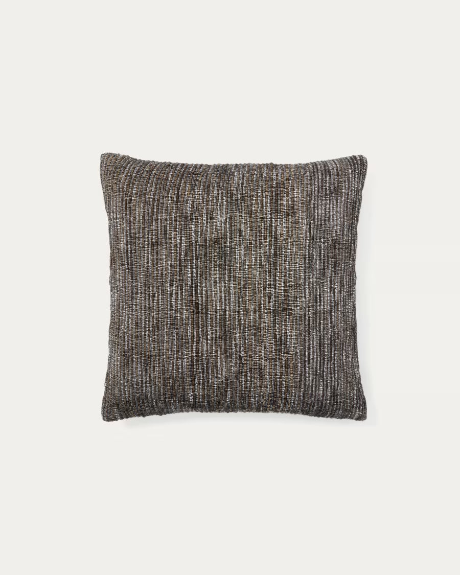 Gulbe cushion in multi-coloured silk and cotton# 45 x 45 cm