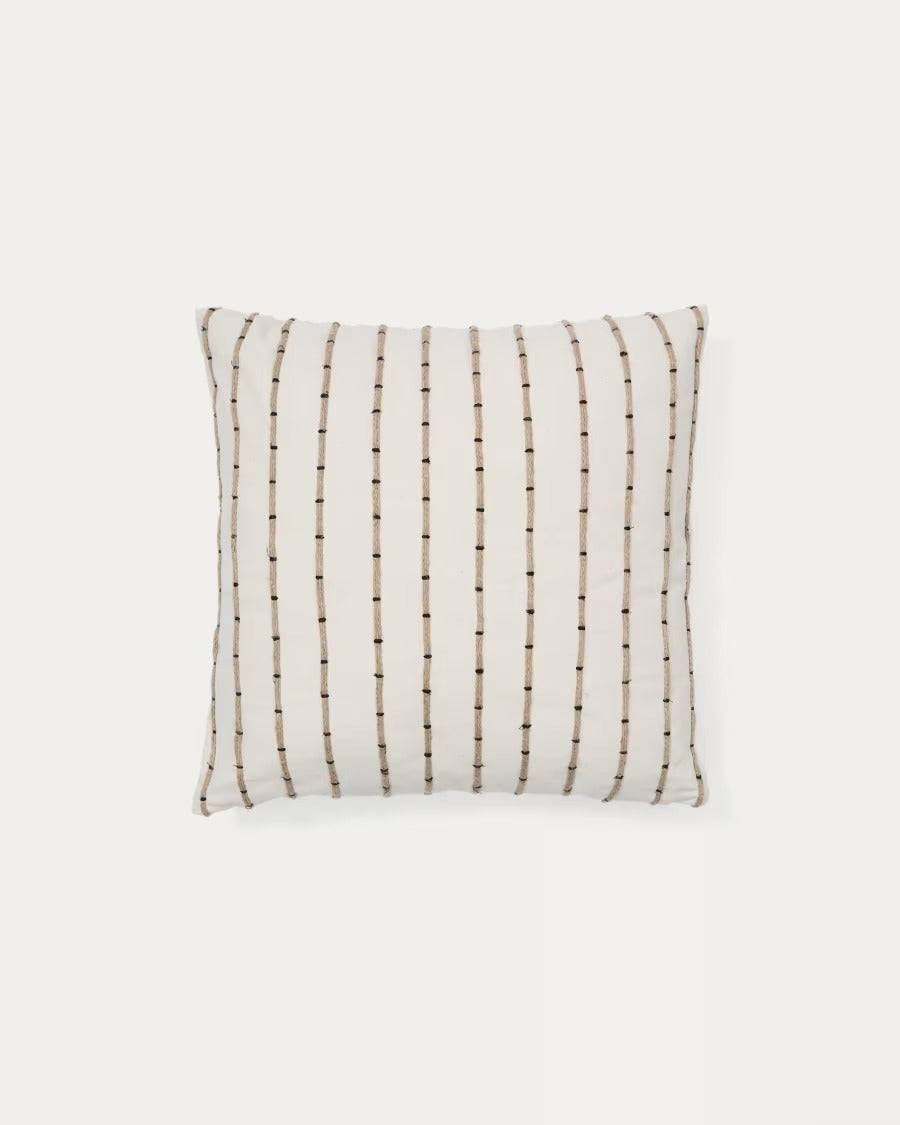 Auila Cushion With a Jute Embroidery
