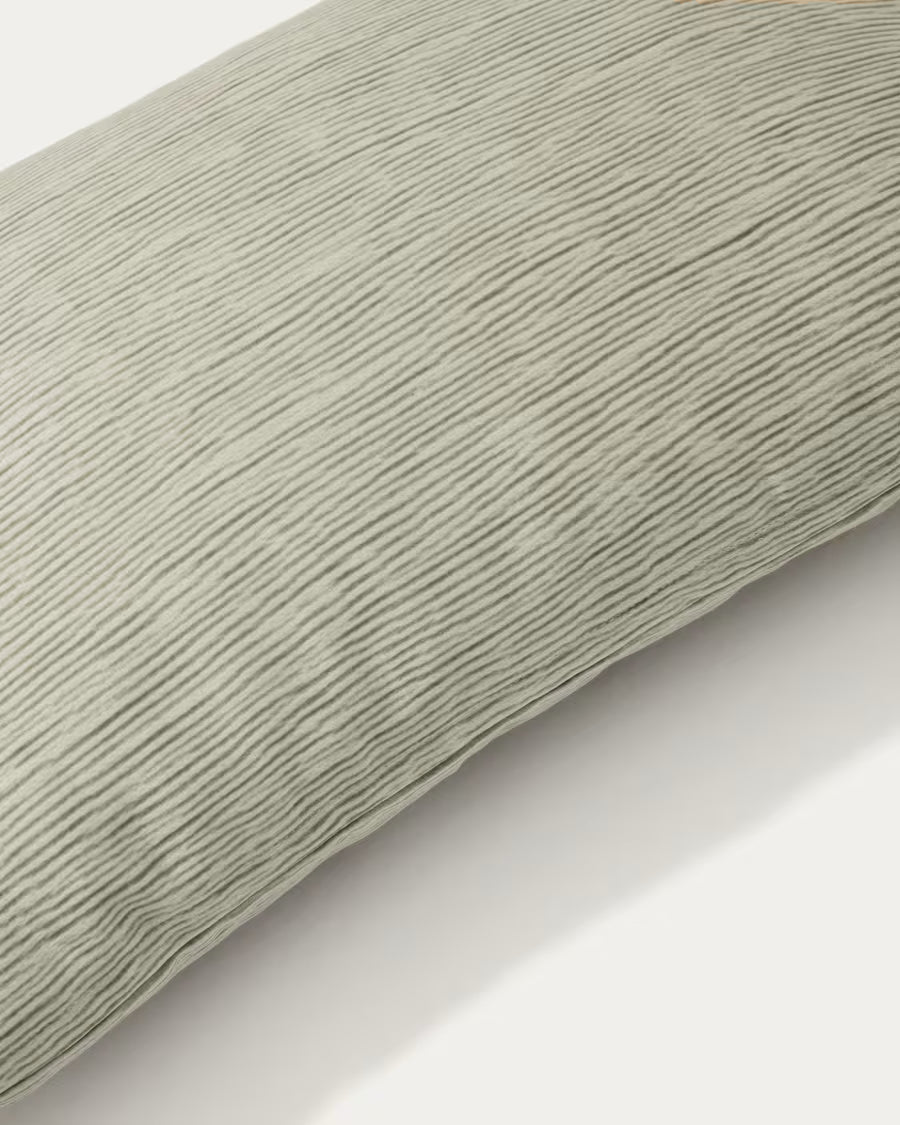 Mirca green textured cushion# 50 x 30 cm