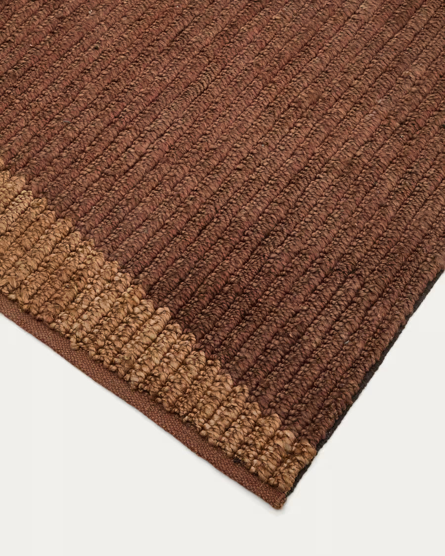 Mandi terracotta jute rug
