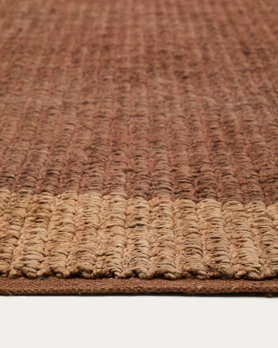 Mandi terracotta jute rug