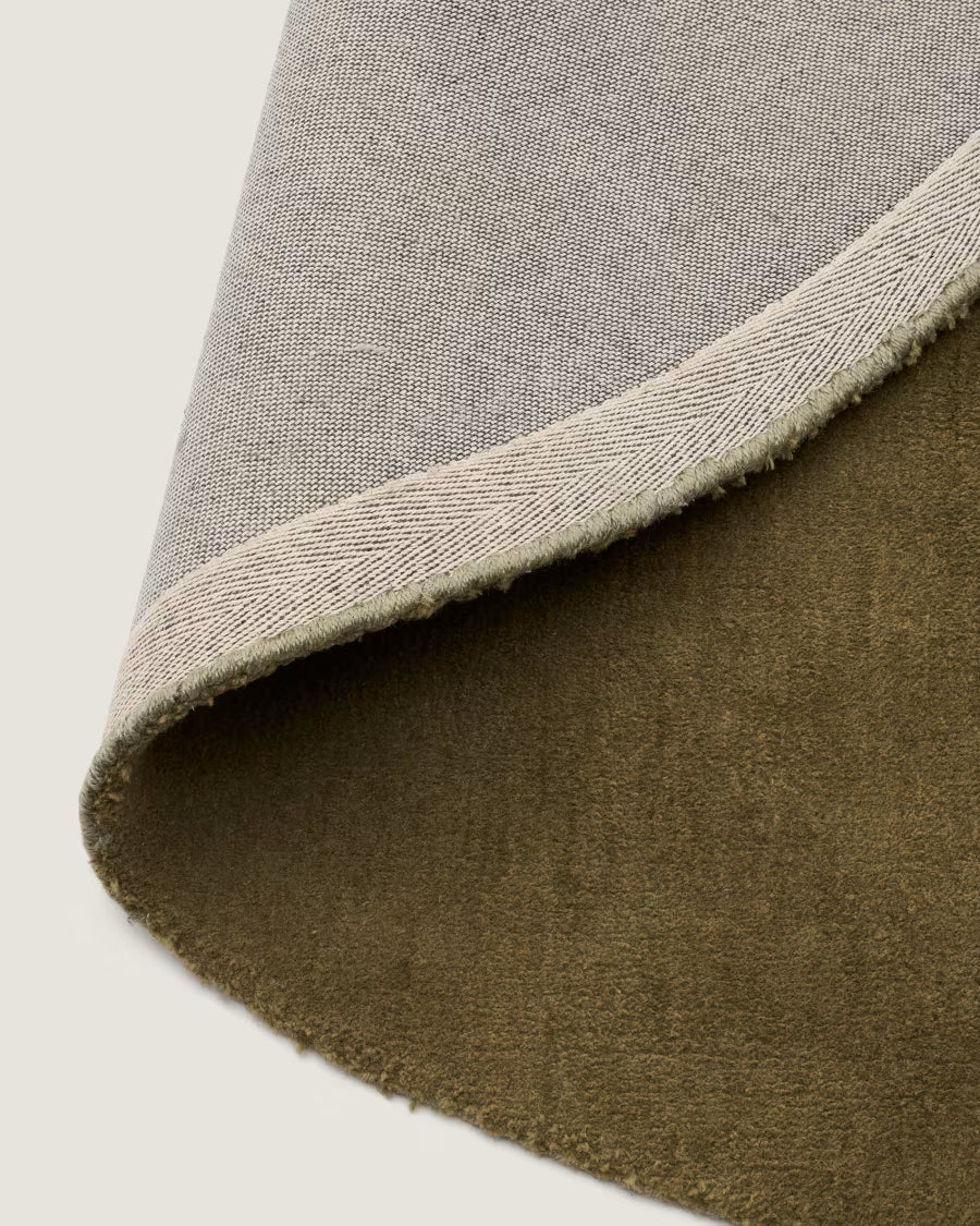 Empuries green round rug 200cm