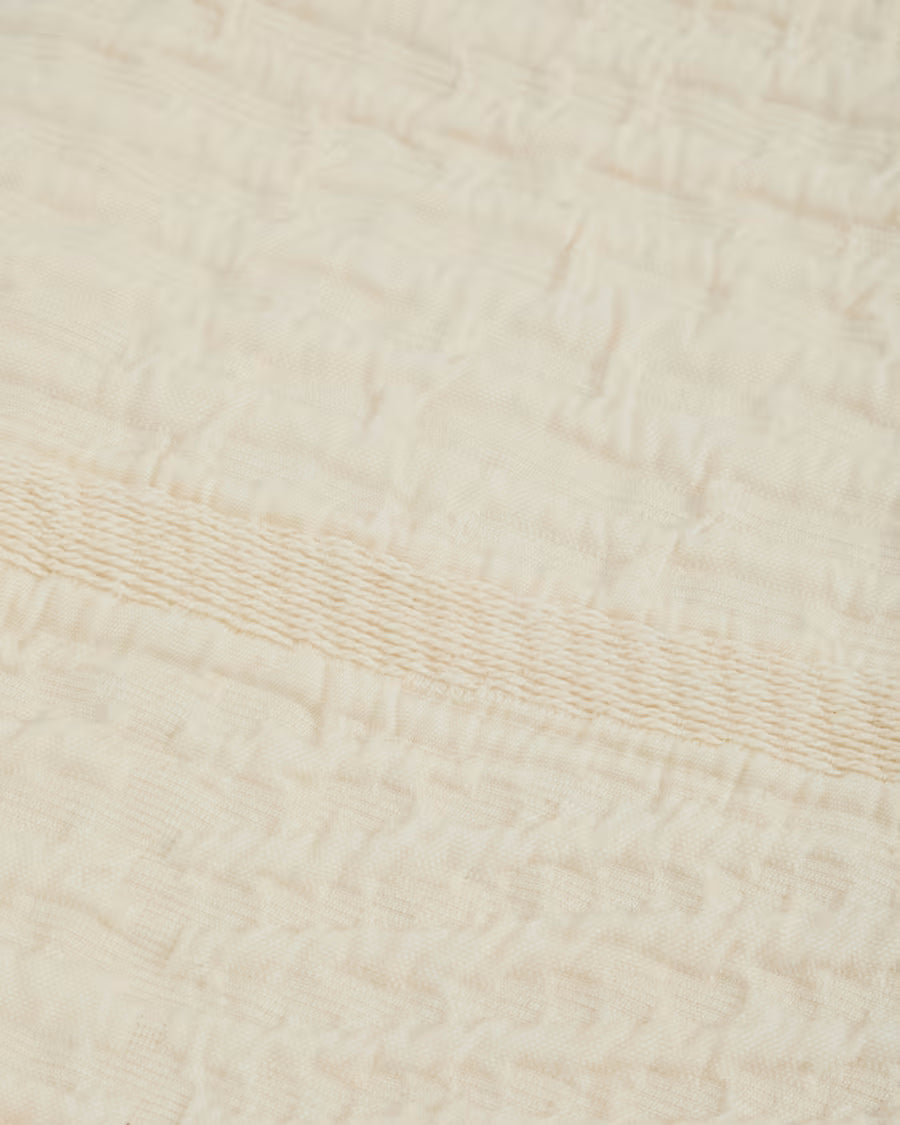 Mabile blue striped jacquard 100% cotton bedspread