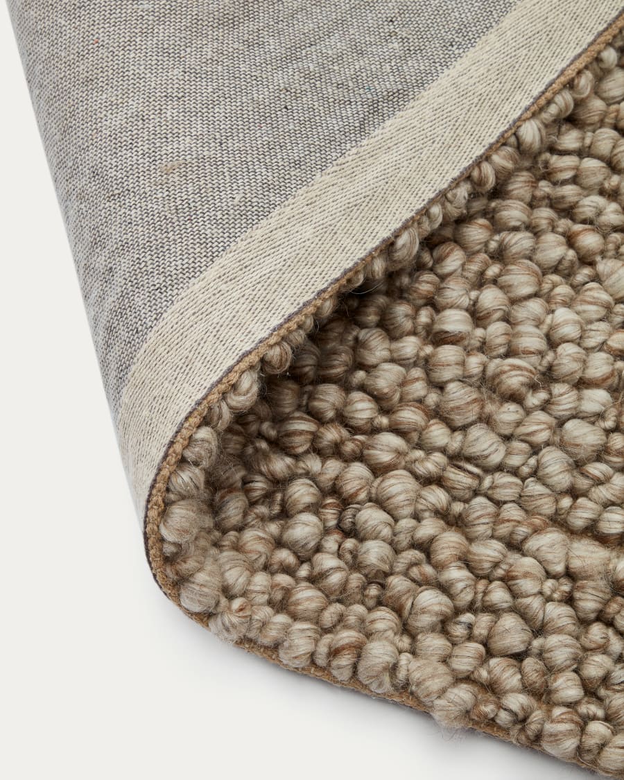 Lubrin rug in grey wool# 200 x 300 cm