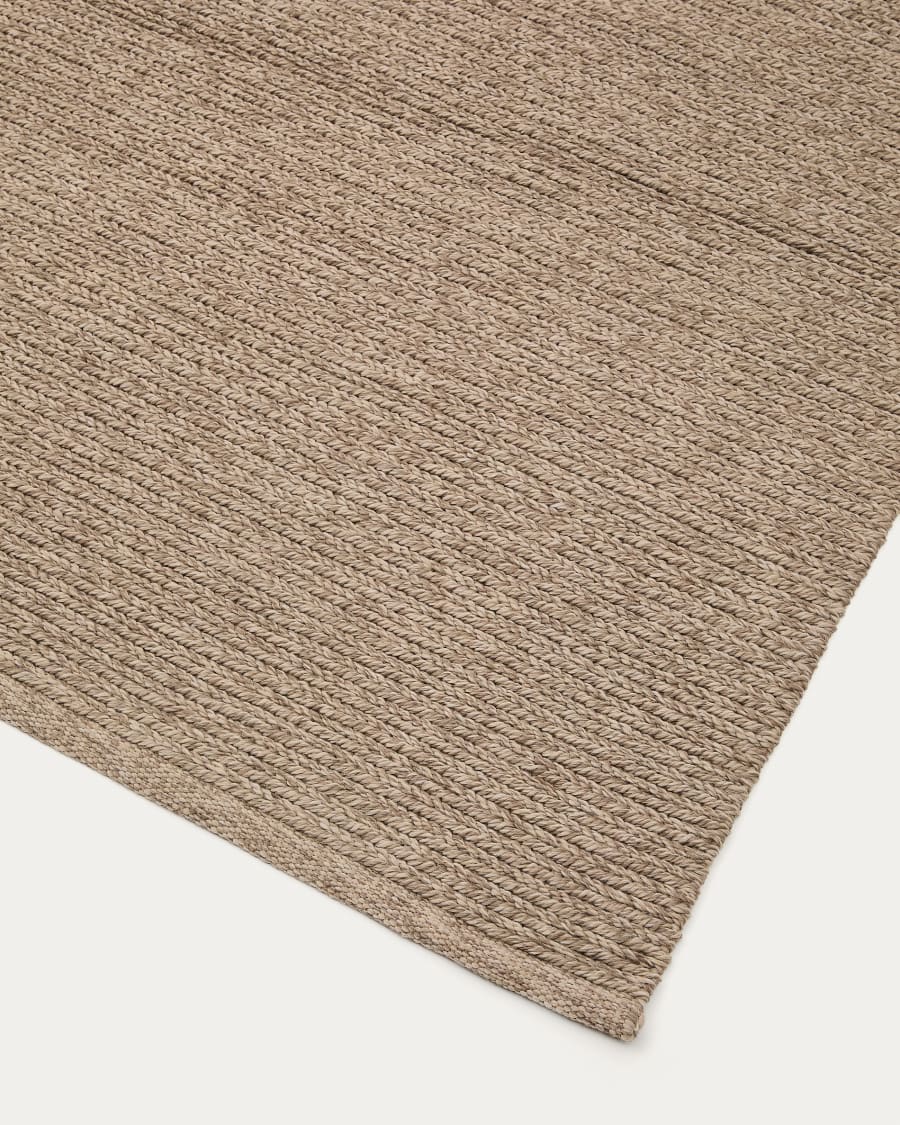 Galinda taupe rug made of synthetic fibres# 160 x 230 cm