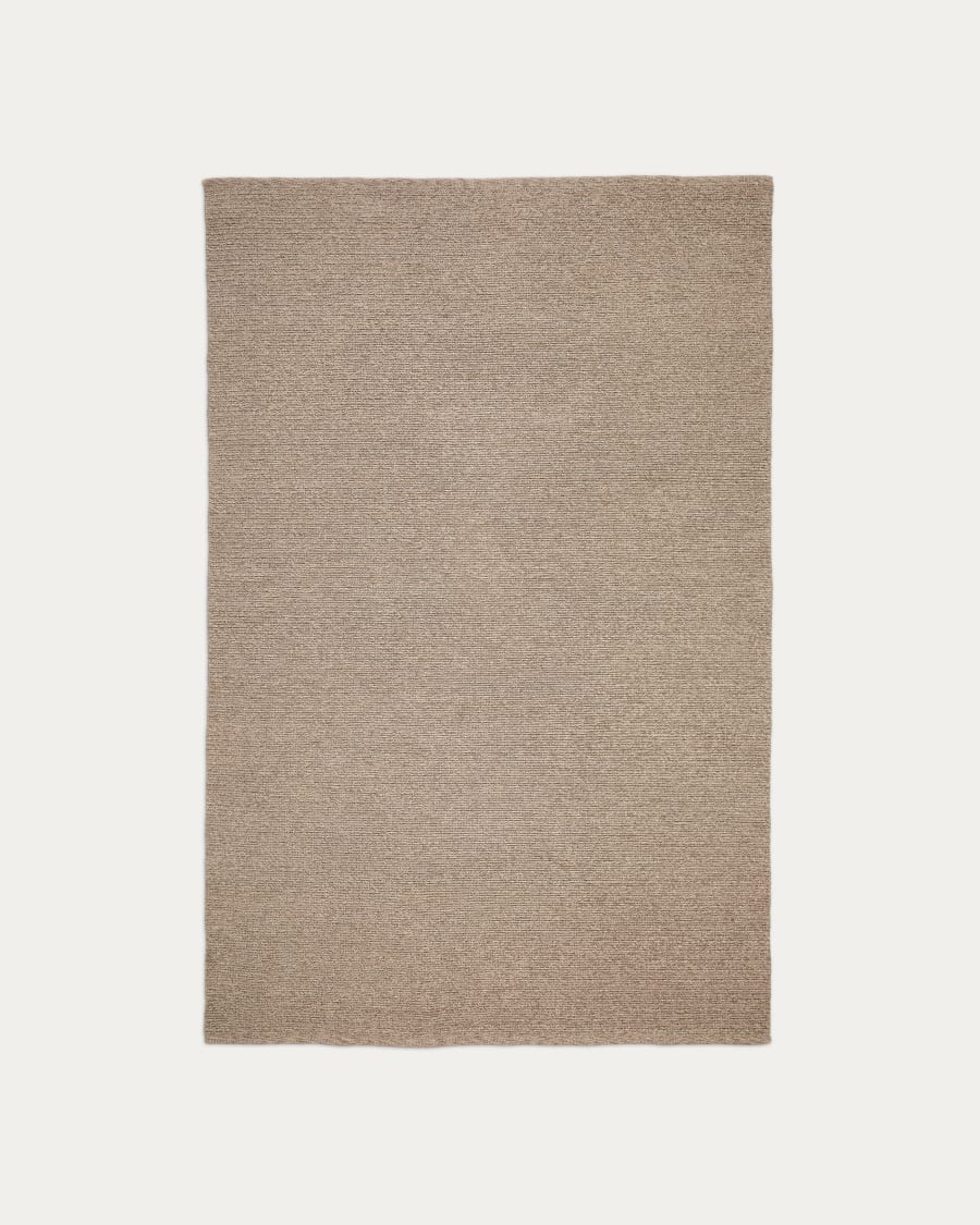 Galinda taupe rug made of synthetic fibres# 160 x 230 cm