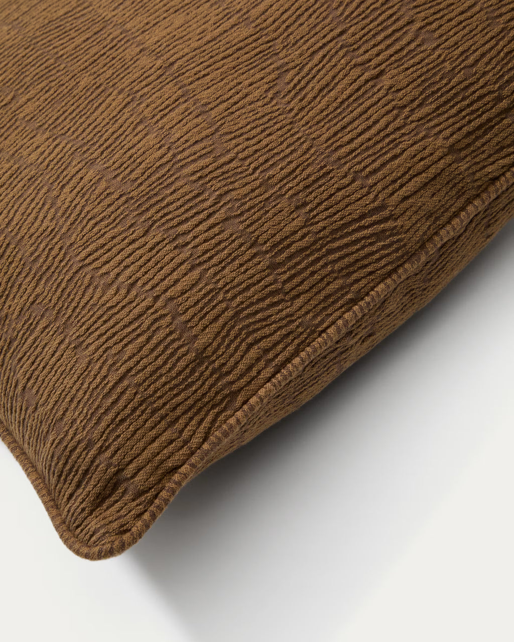 Labid mustard-coloured jacquard# 100% cotton cushion# 45 x 45 cm