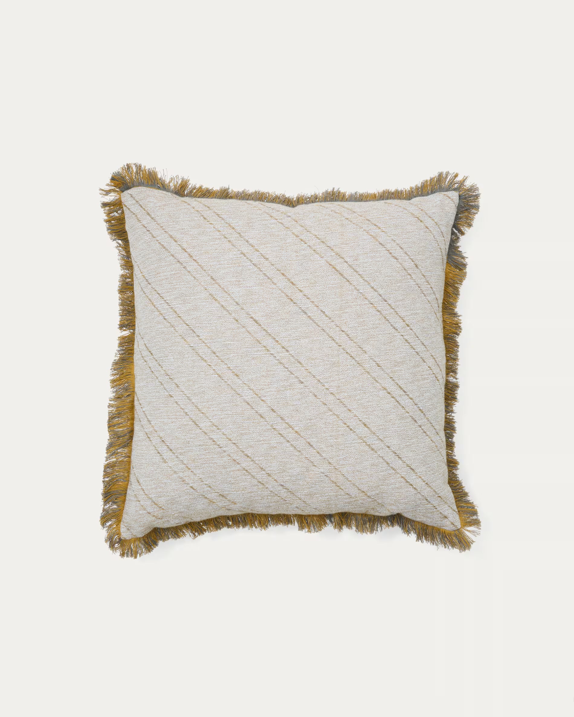Cral beige jacquard cushion  45x45cm