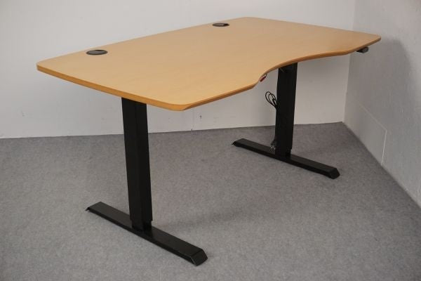 TABLES WITH LIFT - UP DOWN - ERGONOMIC - BEECH WOOD