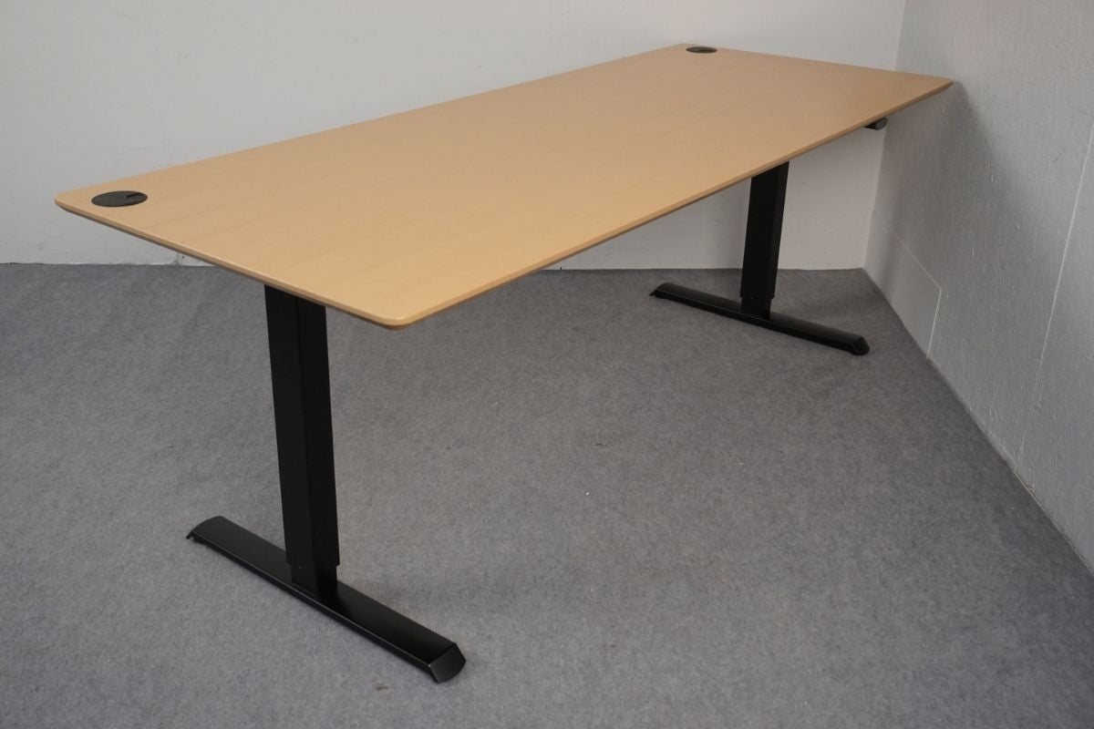 OFFICE DESK WITH  UP/DOWN FUNCTION - ERGONOMIC - BEECH