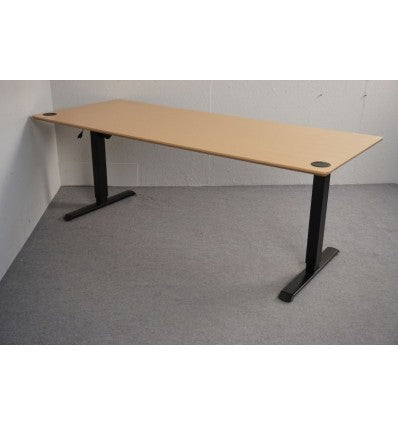 OFFICE DESK WITH  UP/DOWN FUNCTION - ERGONOMIC - BEECH