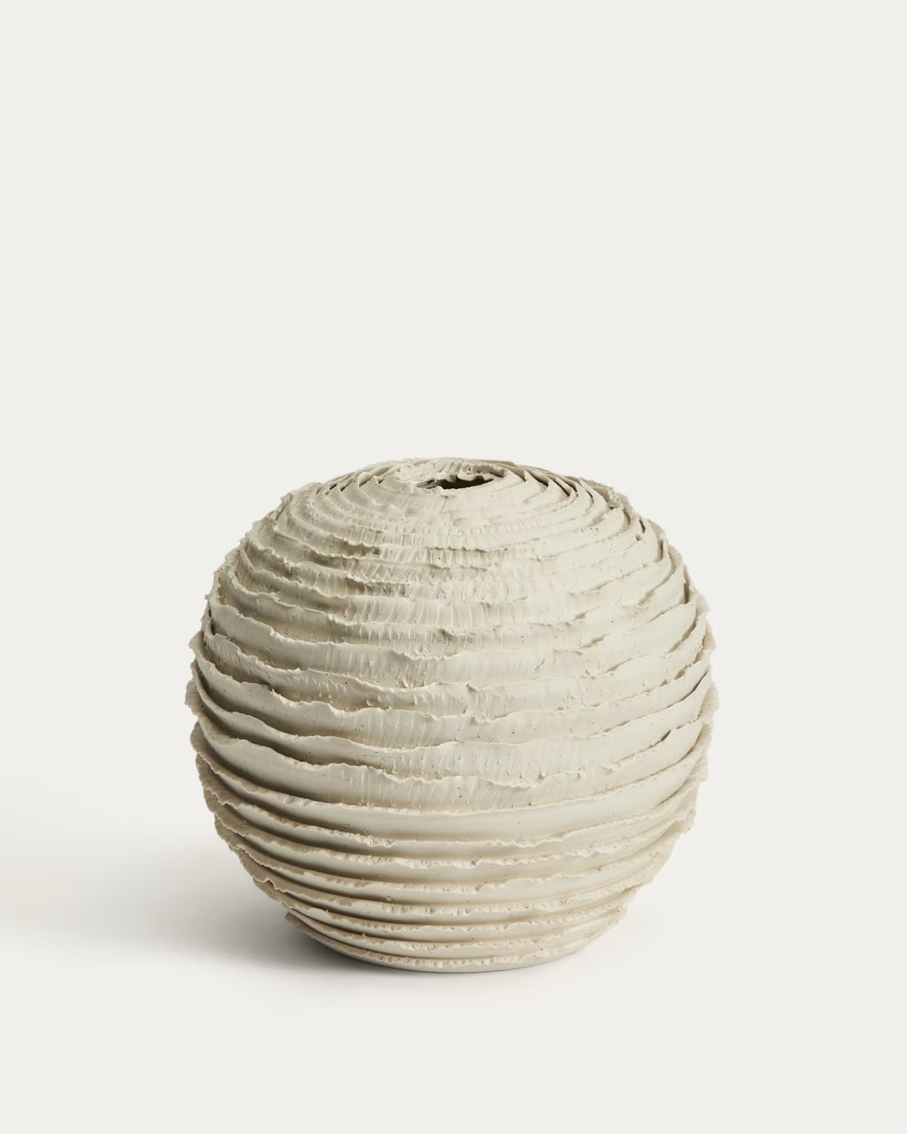 Evania vase in beige ceramic 21 cm