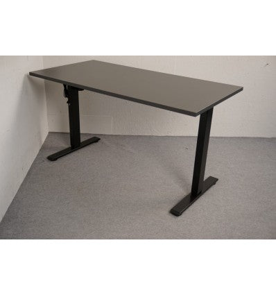 BLACK OFFICE DESK WITH  UP/DOWN FUNCTION - ERGONOMIC - 140 CM